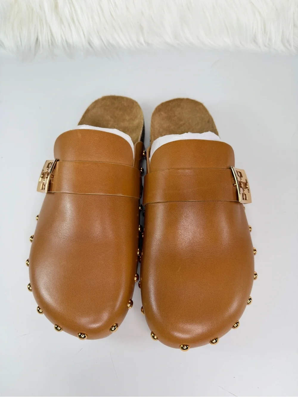 Tory Burch Women’s Mellow Studded Mule - Caramel Corn - Size 9